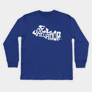 El Salvador Kids Long Sleeve T-Shirt